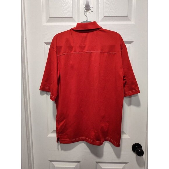 PEBBLE BEACH PERFORMANCE Red Short Sleeve Golf Polo Shirt Size Small EUC - Picture 2 of 6
